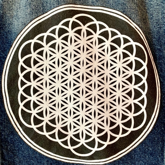 Custom SEED OF LIFE Express Jean Jacket - Picture 4 of 6